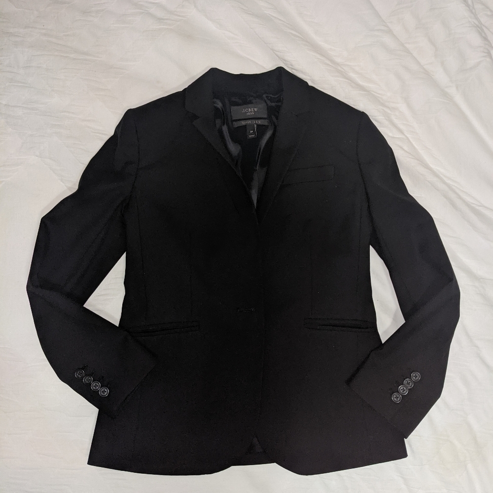 J Crew 120s Petite Campbell Blazer 2P